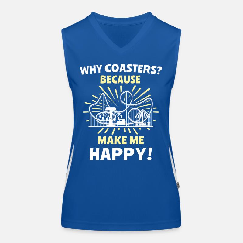 Roller coaster Women's Functional Contrast Tank Top