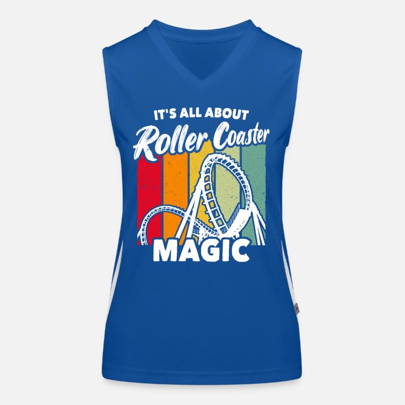 Achterbahn Roller Coaster Women's Functional Contrast Tank Top