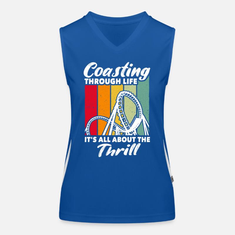 Achterbahn Roller Coaster Women's Functional Contrast Tank Top