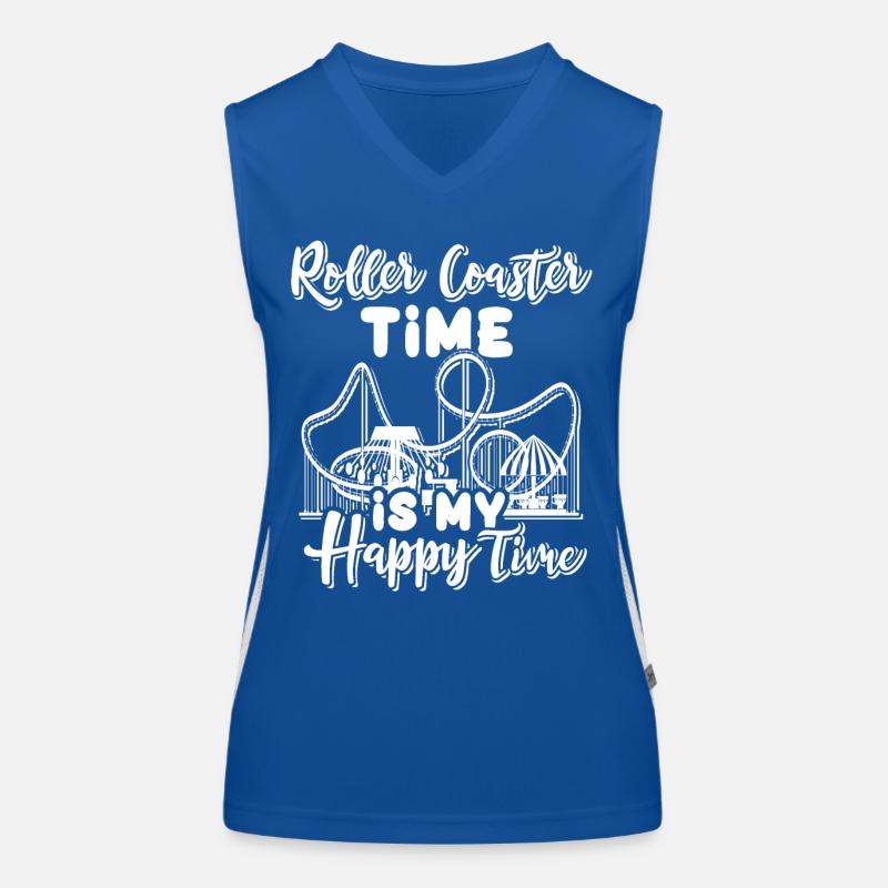 Achterbahn Roller Coaster Funktionelles Kontrast-Tank Top für Frauen
