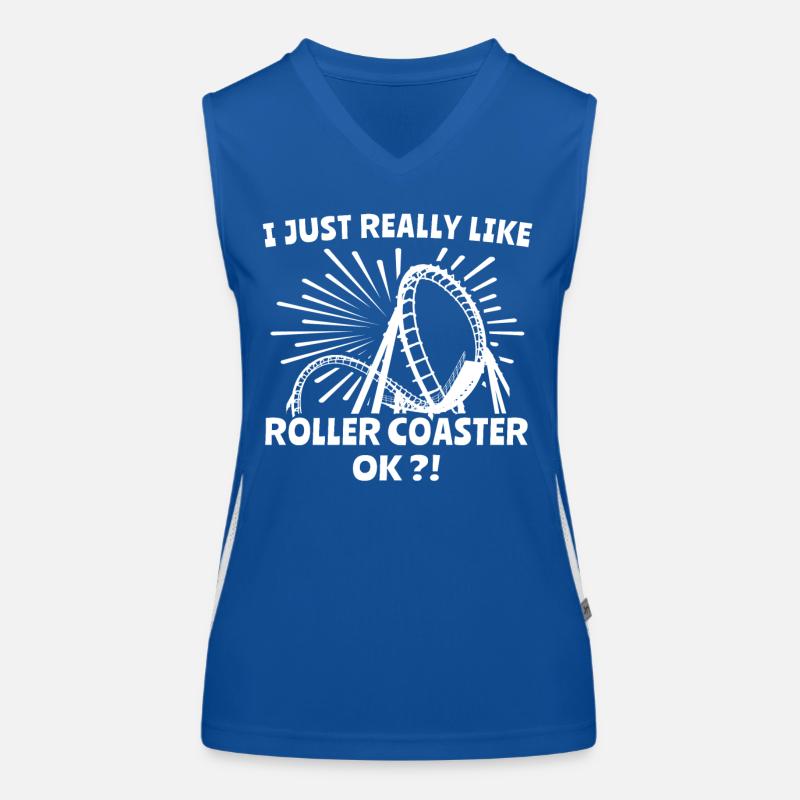 Achterbahn Roller Coaster Funktionelles Kontrast-Tank Top für Frauen