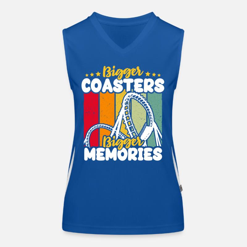 Achterbahn Achterbahnfahrer Funktionelles Kontrast-Tank Top für Frauen