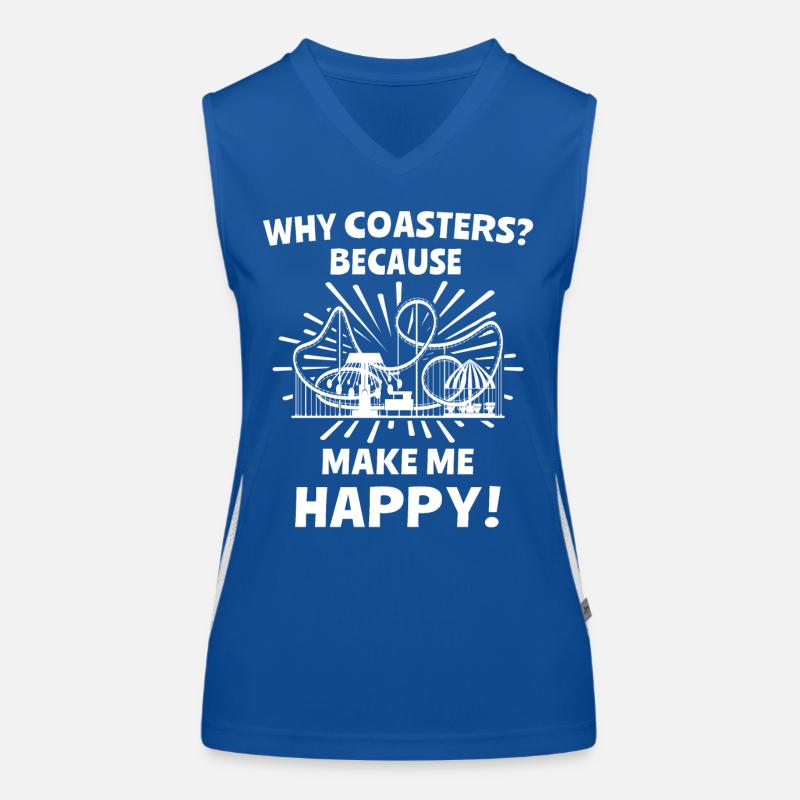 Roller coaster Women's Functional Contrast Tank Top