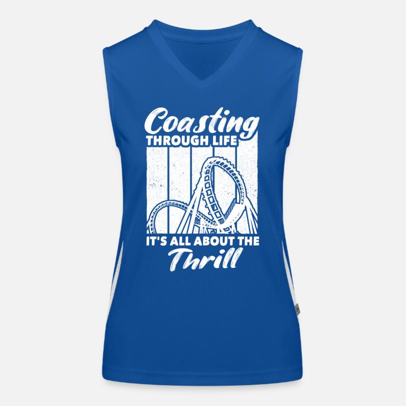 Achterbahn Roller Coaster Funktionelles Kontrast-Tank Top für Frauen