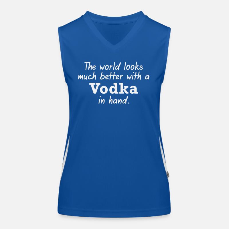 Vodka for a better world Women's Functional Contrast Tank Top