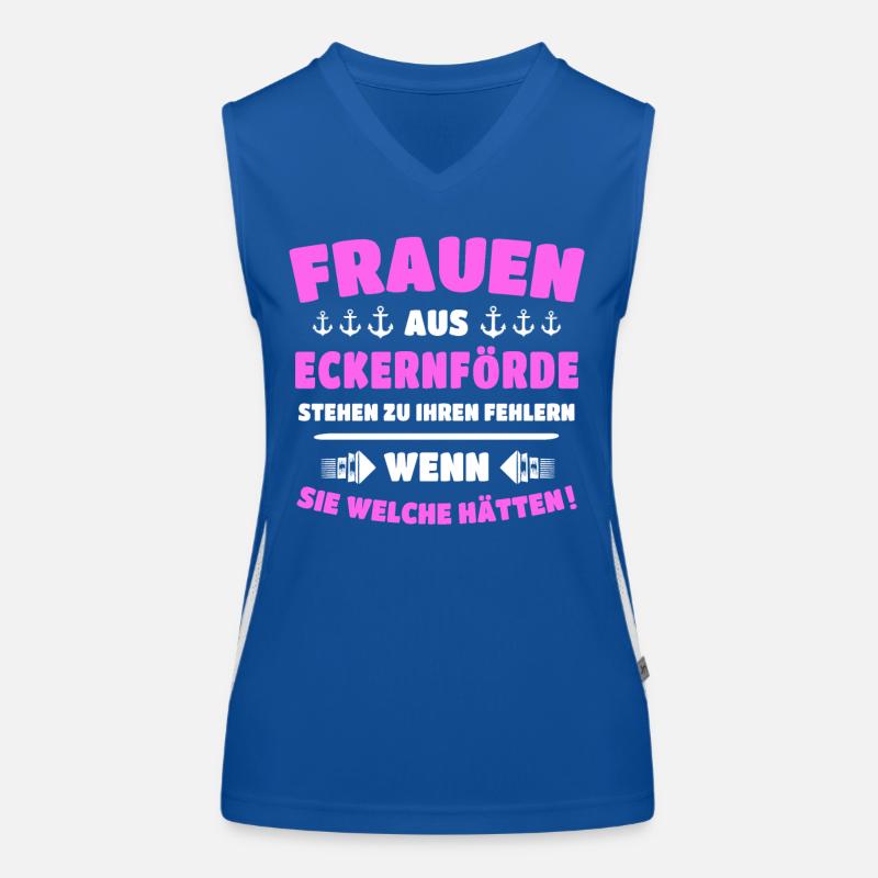 Eckernförde Frau Eckernförder Frauen Funktionelles Kontrast-Tank Top für Frauen