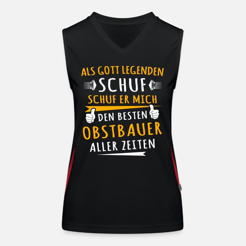 Obstbauer Funktionelles Kontrast-Tank Top für Frauen