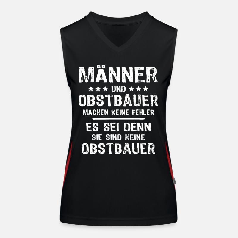 Obstbauer Funktionelles Kontrast-Tank Top für Frauen