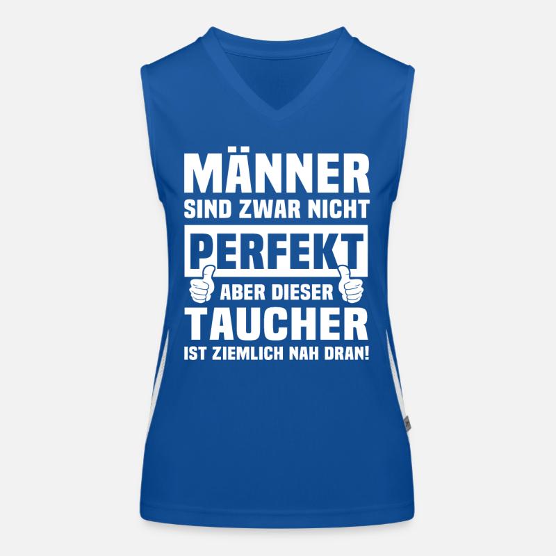 Taucher Funktionelles Kontrast-Tank Top für Frauen