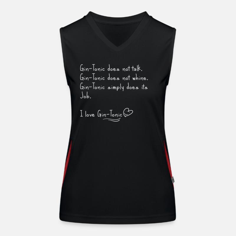 I love gin and tonic Women's Functional Contrast Tank Top