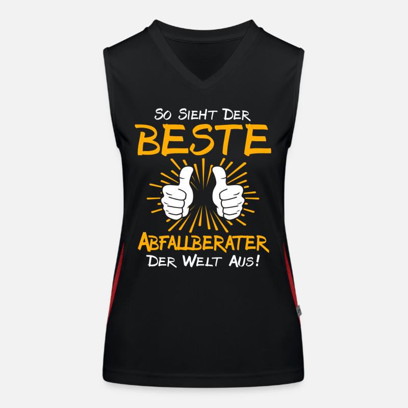 Abfallberater Geschenkidee Funktionelles Kontrast-Tank Top für Frauen