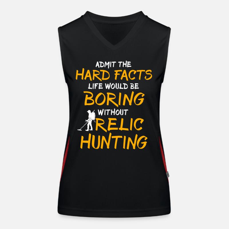 Reliktesucher Metalldetektor Funktionelles Kontrast-Tank Top für Frauen