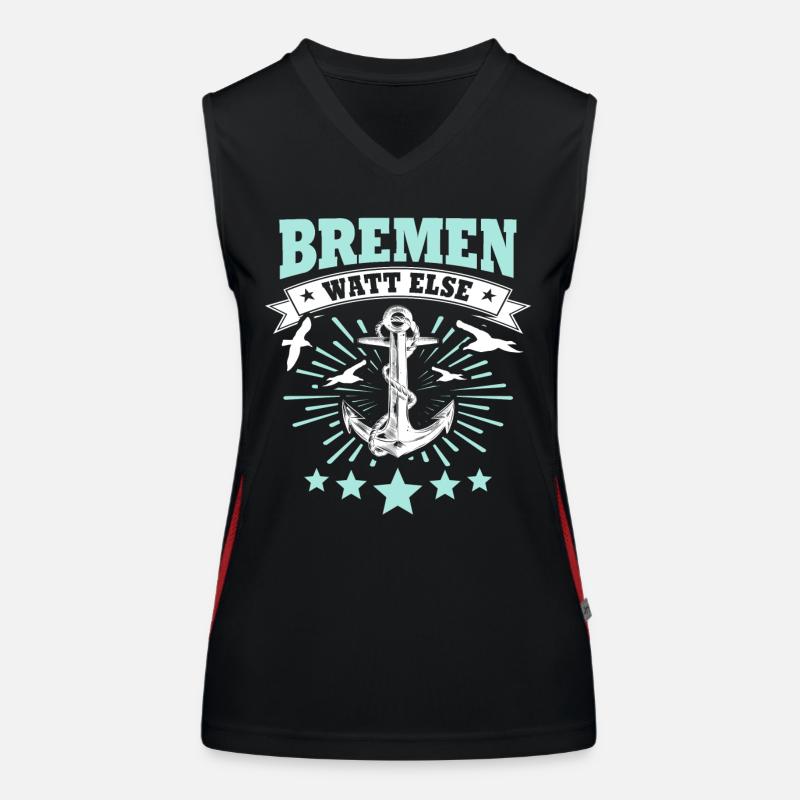 Bremen Sayings Women's Functional Contrast Tank Top