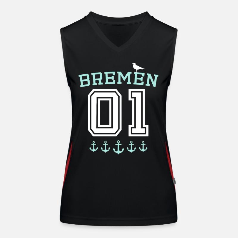 Bremen Sayings Women's Functional Contrast Tank Top