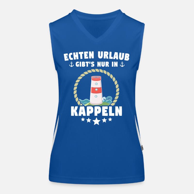 Kappeln Urlaub Souvenir Funktionelles Kontrast-Tank Top für Frauen