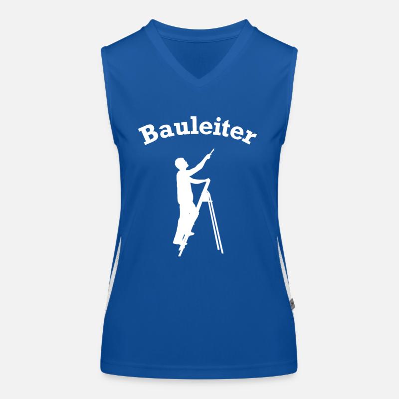 Site Manager Stepladder Construction Site Construction Site Manager Women's Functional Contrast Tank Top