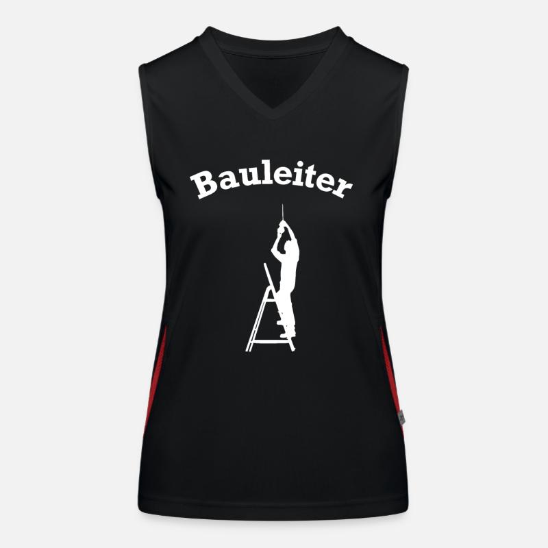 Funny Construction Manager Construction Site Accessories Construction Site Women's Functional Contrast Tank Top