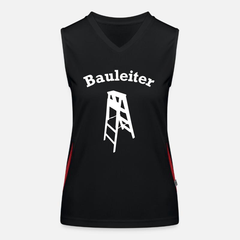 Site Manager Stepladder Construction Site Construction Site Manager Women's Functional Contrast Tank Top