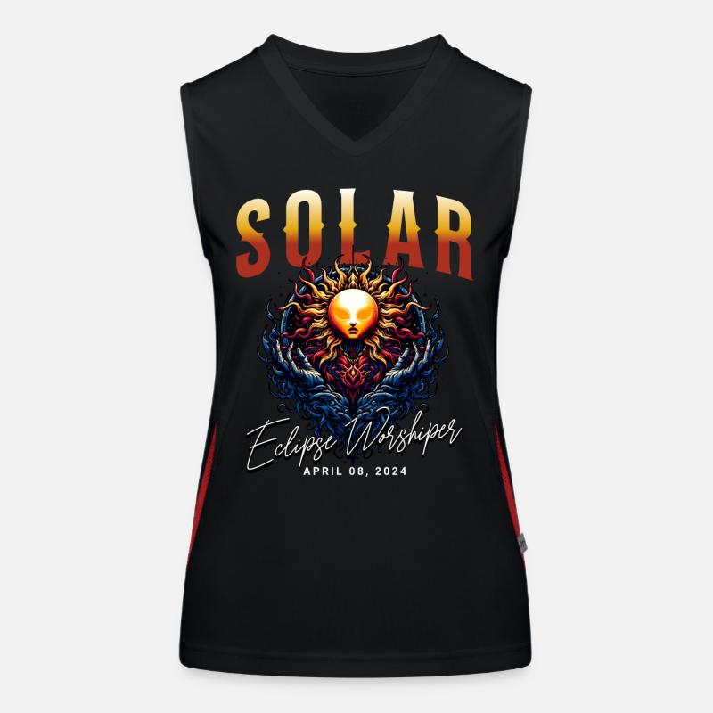Solar Eclipse 2024 Women's Functional Contrast Tank Top