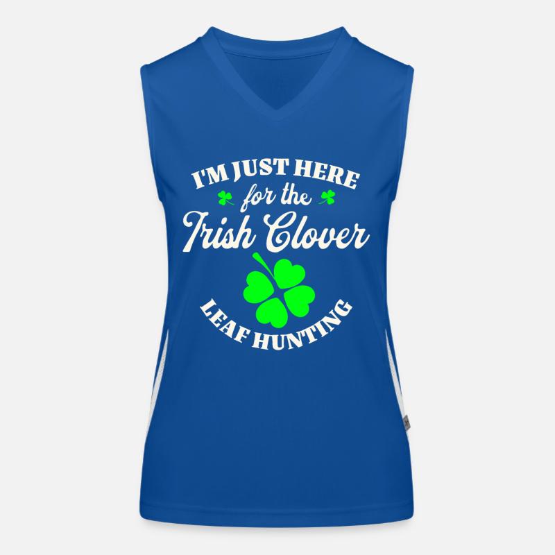 Irisch Irland St. Patricks Day Funktionelles Kontrast-Tank Top für Frauen