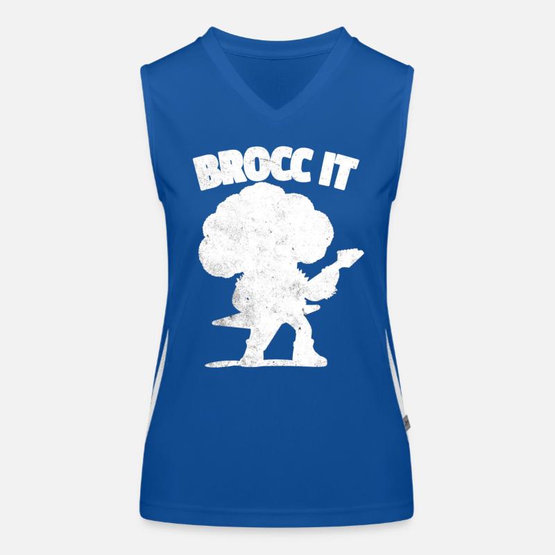 Broccoli Rocker Guitariste Débardeur respirant contrasté Femme