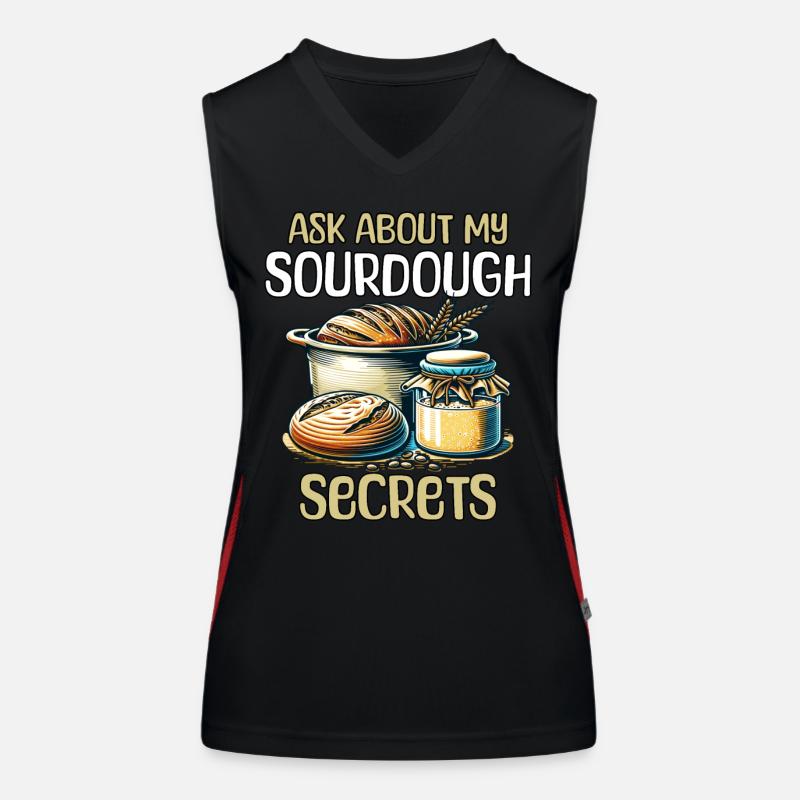 Sauerteig Geschenk Funktionelles Kontrast-Tank Top für Frauen