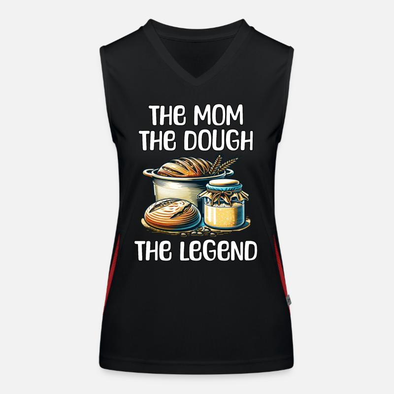 Sauerteig Muttertag Funktionelles Kontrast-Tank Top für Frauen