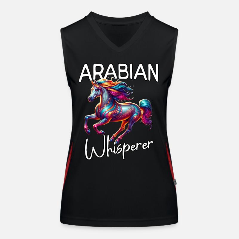 Araber Flüsterer Funktionelles Kontrast-Tank Top für Frauen
