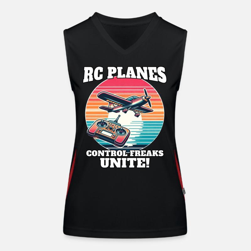 Modellflugzeug Modellflieger Funktionelles Kontrast-Tank Top für Frauen