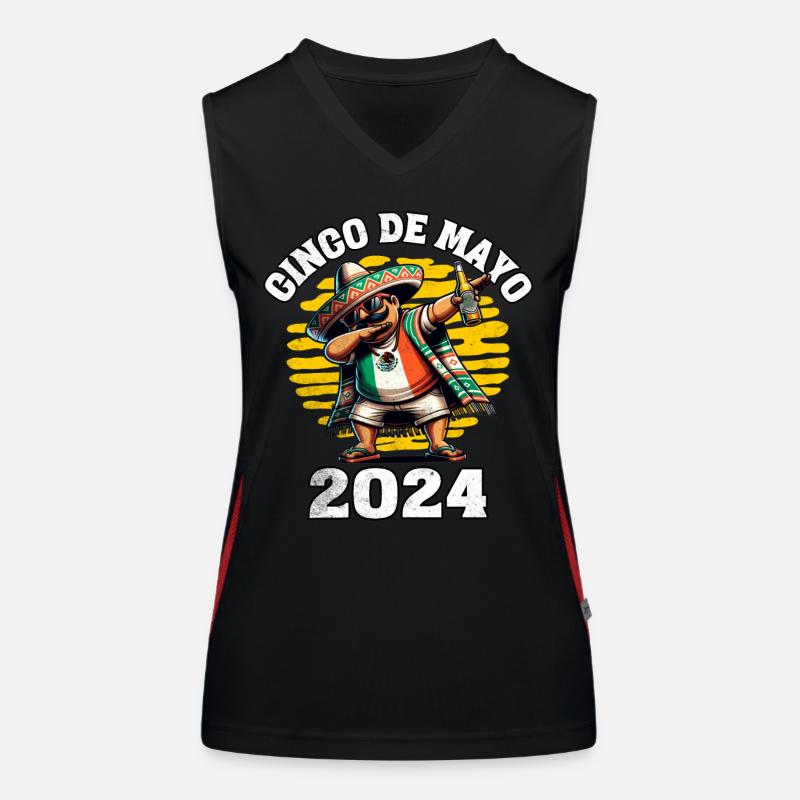 Cinco De Mayo 2024 Débardeur respirant contrasté Femme