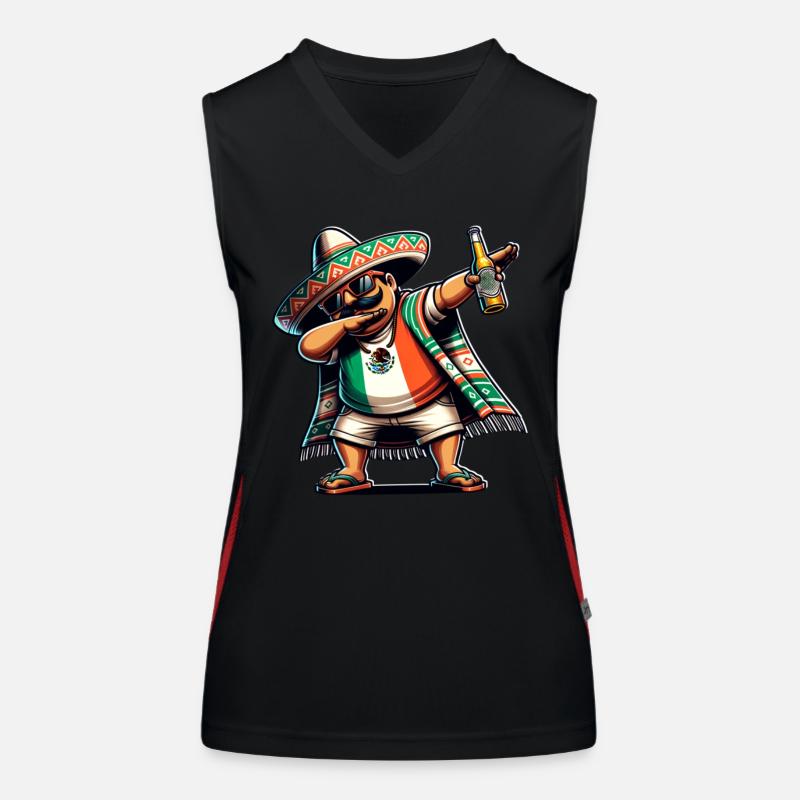 Mexico Mexicans Women's Functional Contrast Tank Top