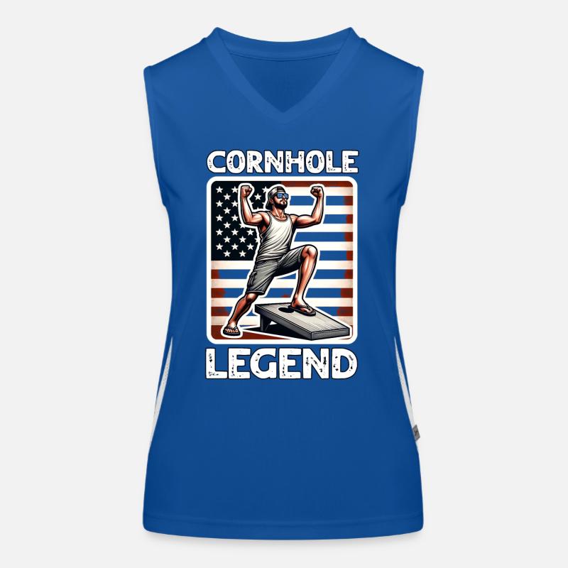 Cornhole Funktionelles Kontrast-Tank Top für Frauen