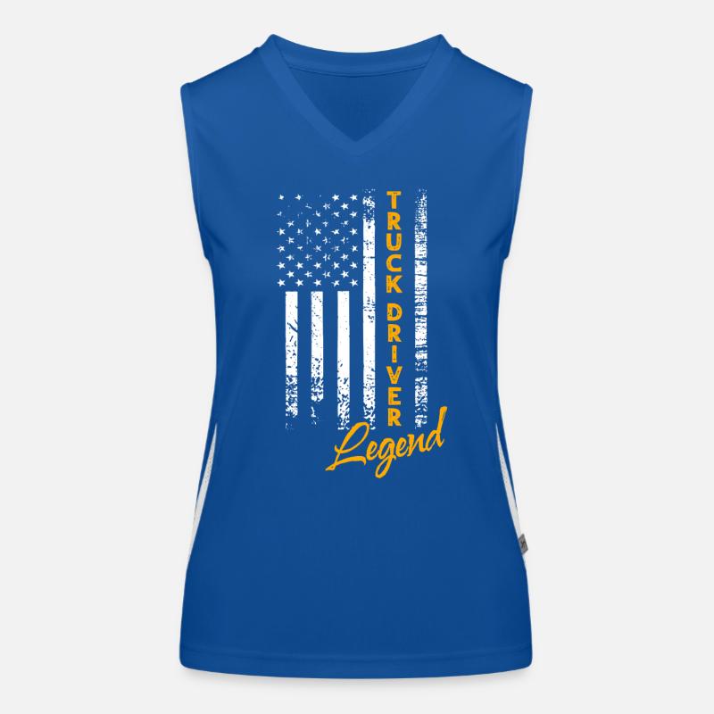 Truck Driver Legend Women's Functional Contrast Tank Top