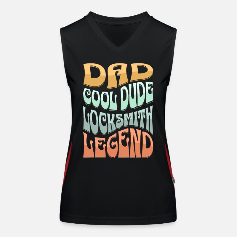 Dad Locksmith Women's Functional Contrast Tank Top
