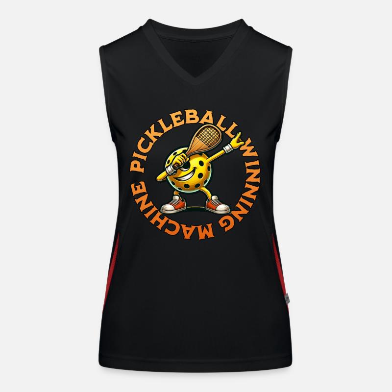 Pickleball Gewinner Funktionelles Kontrast-Tank Top für Frauen
