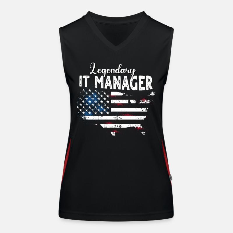 Responsable informatique Débardeur respirant contrasté Femme