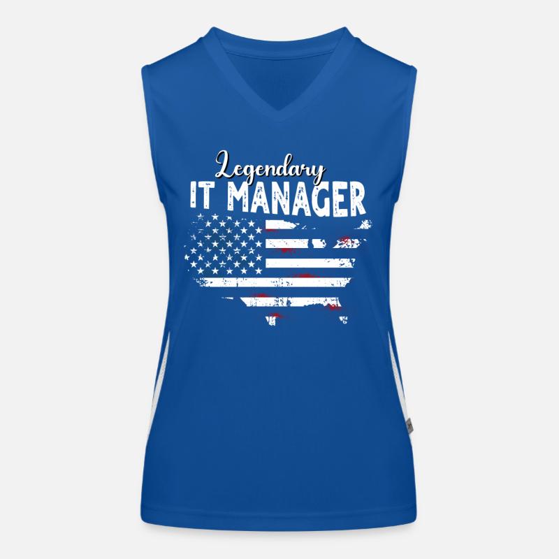 IT Manager Funktionelles Kontrast-Tank Top für Frauen