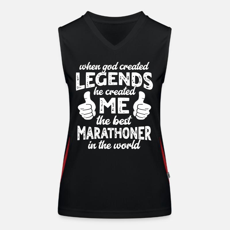 Best Marathon Runner Legend Women's Functional Contrast Tank Top