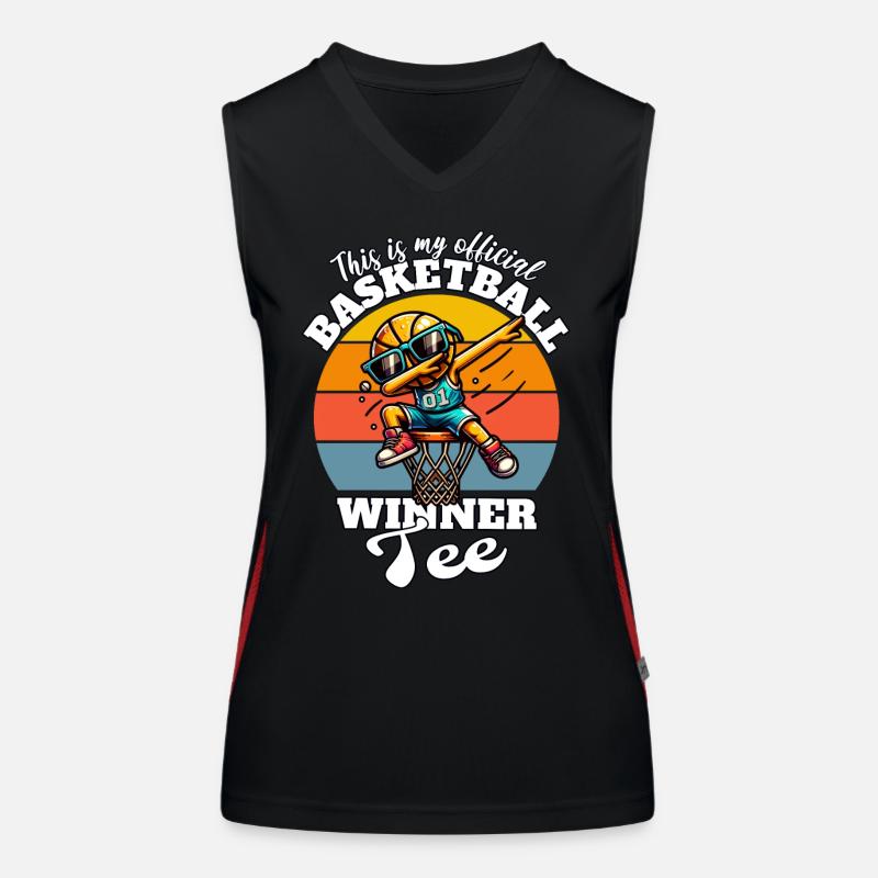 Basketteur Débardeur respirant contrasté Femme