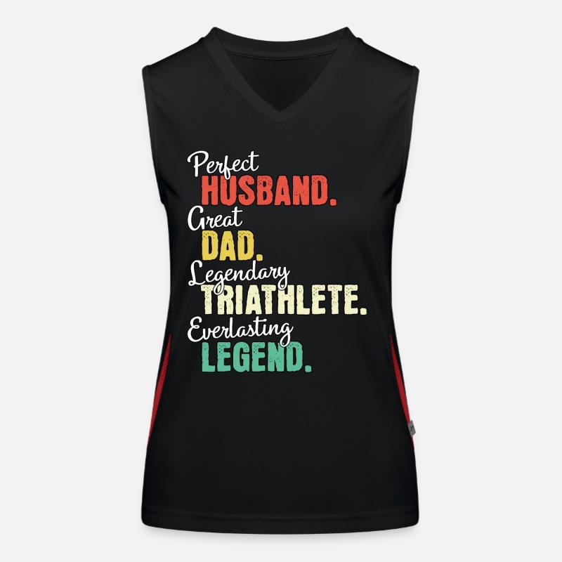 Papa triathlète Débardeur respirant contrasté Femme