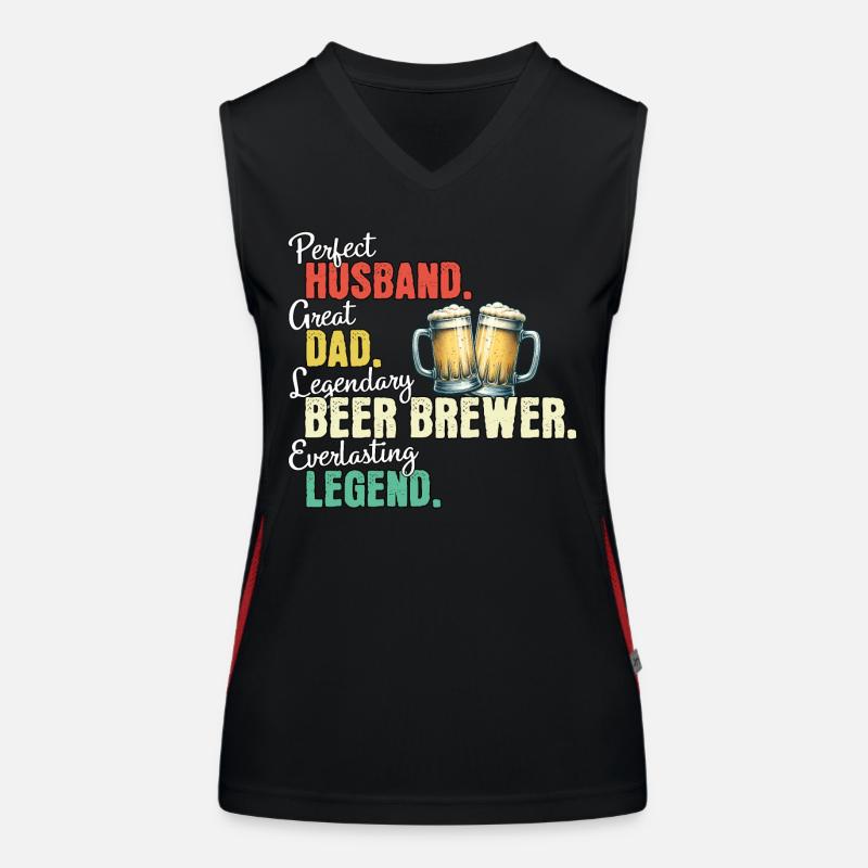 Papa brasseur de bière Débardeur respirant contrasté Femme