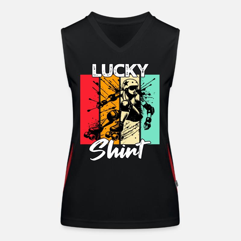 Roller Derby Funktionelles Kontrast-Tank Top für Frauen