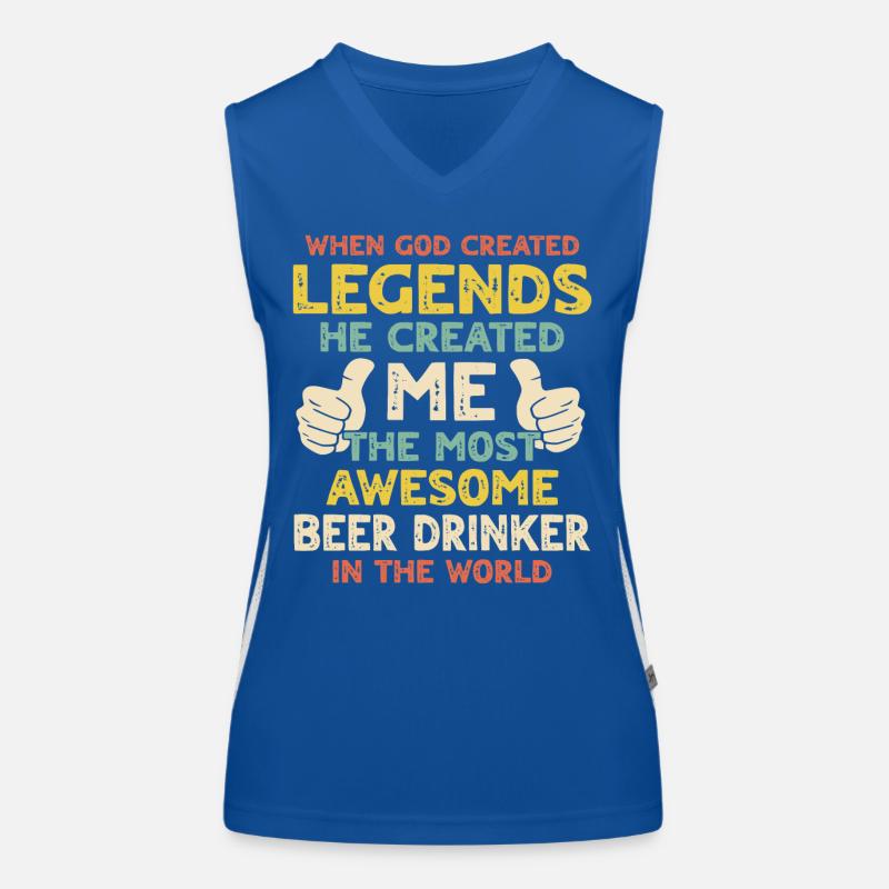 Biertrinker Funktionelles Kontrast-Tank Top für Frauen