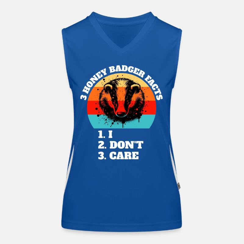Honey Badger Sayings Women's Functional Contrast Tank Top
