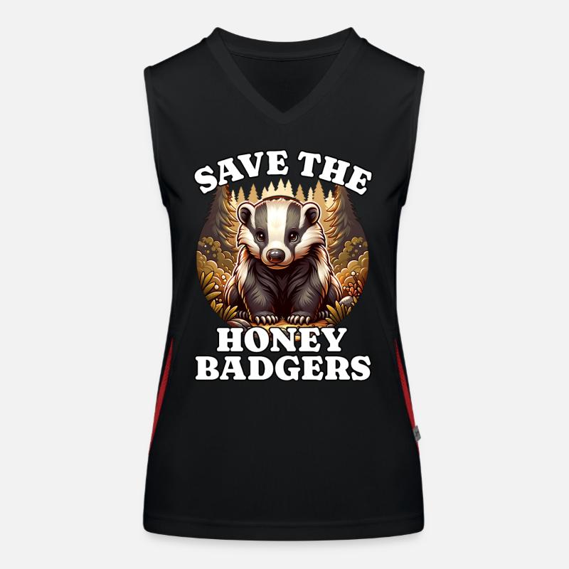 Save Honey Badger Women's Functional Contrast Tank Top