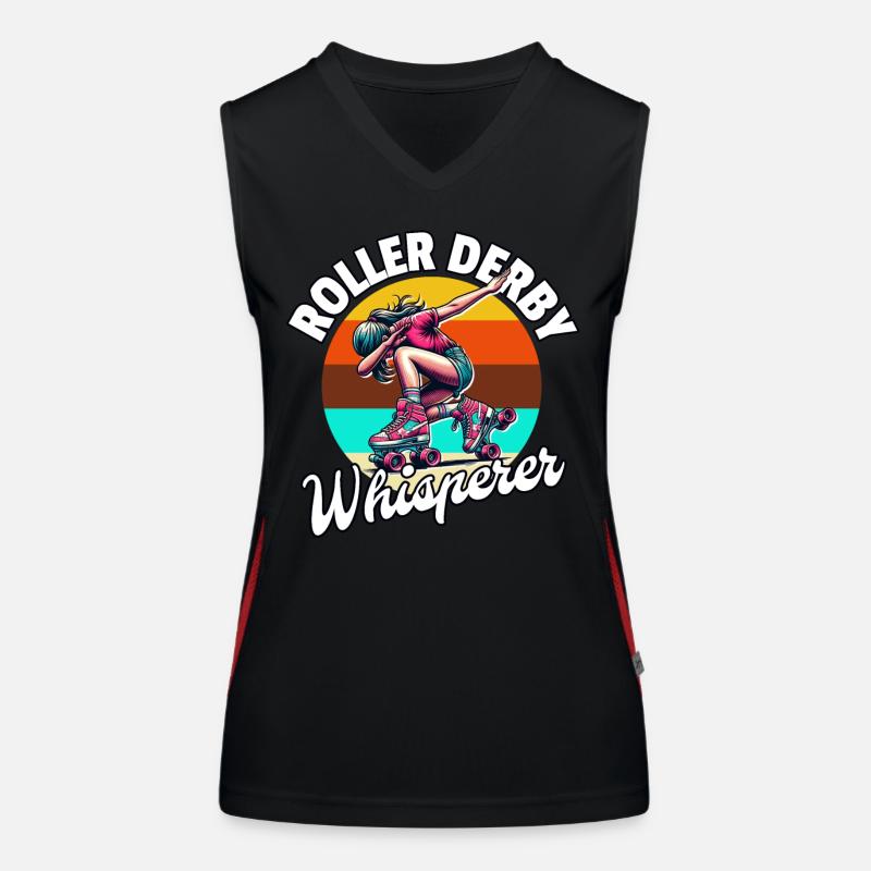 Roller Derby Whisperer Women's Functional Contrast Tank Top