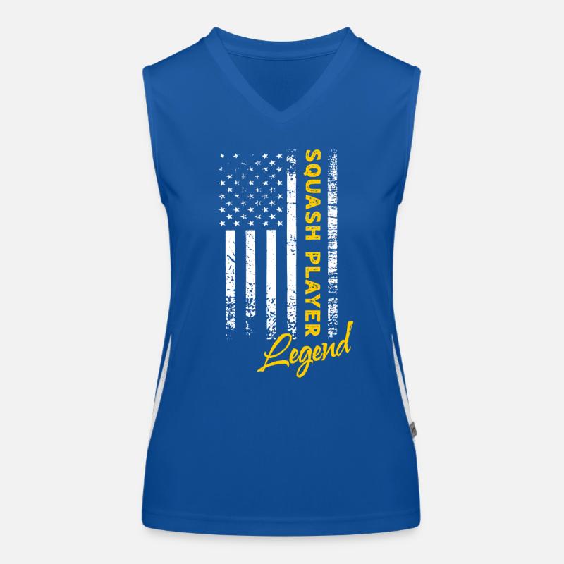 Squash Player Legend Women's Functional Contrast Tank Top