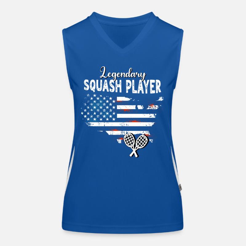 Joueur de squash Débardeur respirant contrasté Femme