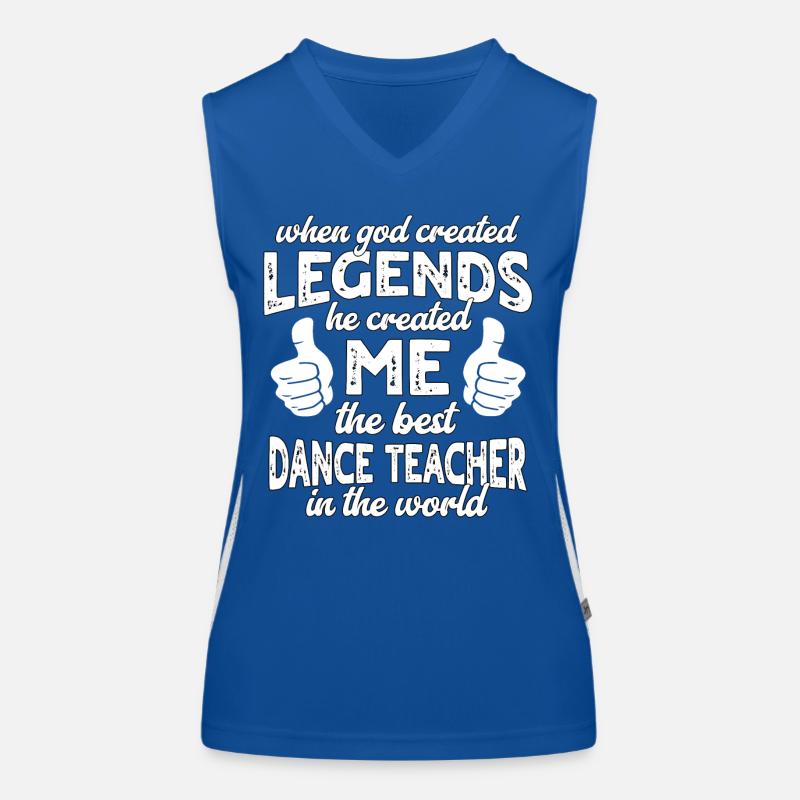 Best Dance Teacher Legend Women's Functional Contrast Tank Top