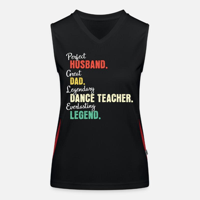 Dance teacher dad Women's Functional Contrast Tank Top